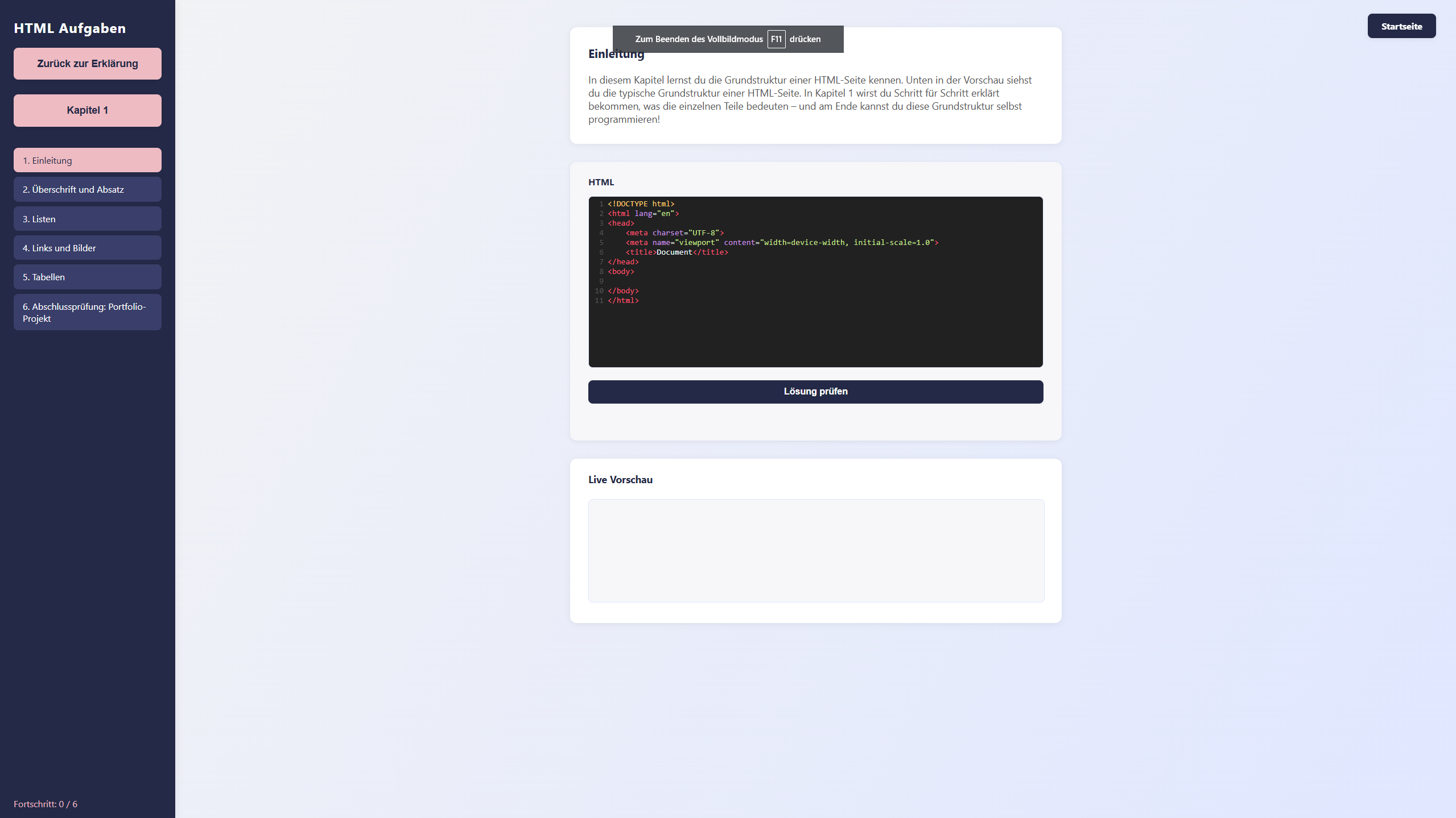 Lernen, auf einer Website, für Coding!